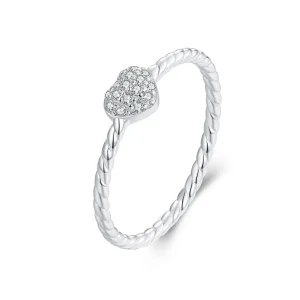 (bilde for) PANDORA Style Shining Heart Ring - BSR516