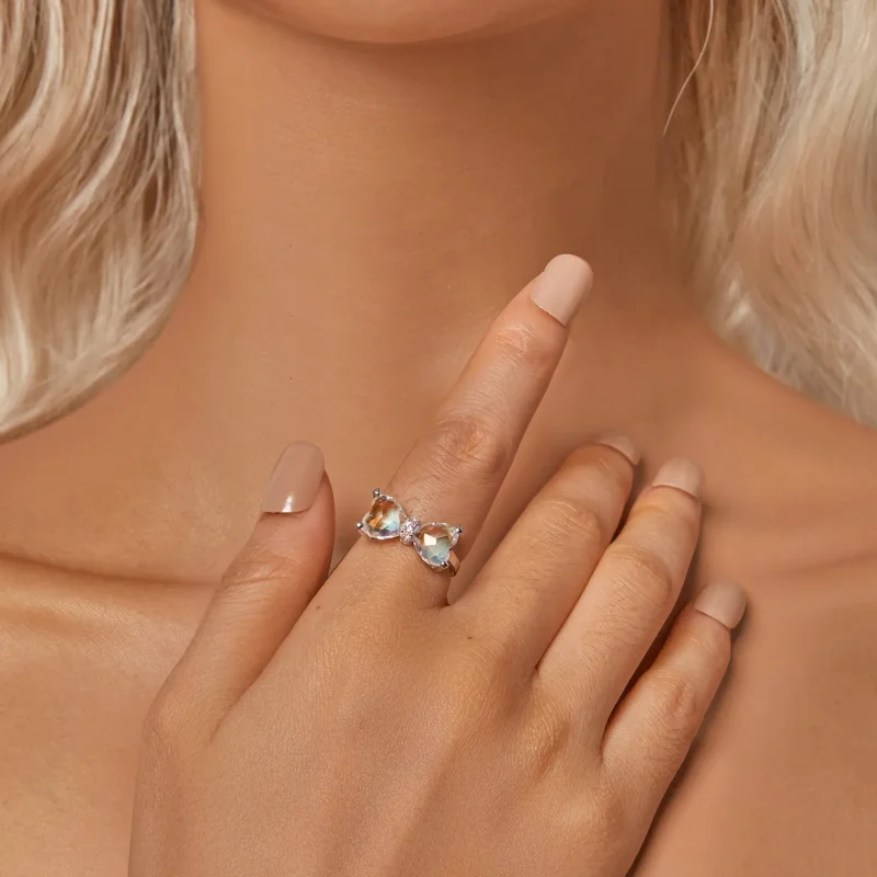 (bilde for) PANDORA Style Sløyfe Stor Senter Steinring - SCR1000 - Vis 5