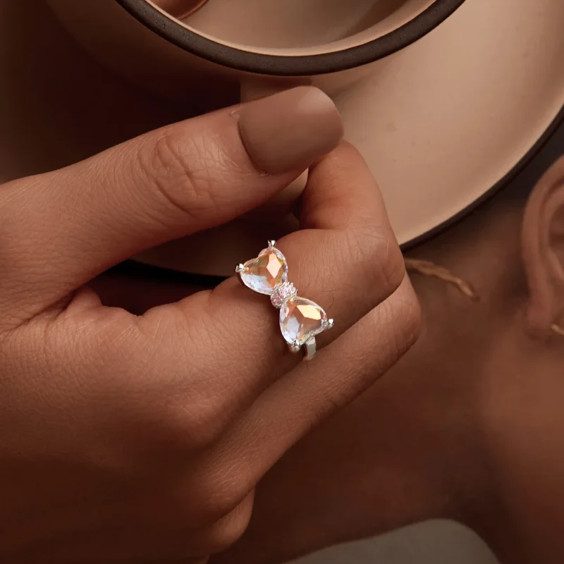 (bilde for) PANDORA Style Sløyfe Stor Senter Steinring - SCR1000 - Vis 7