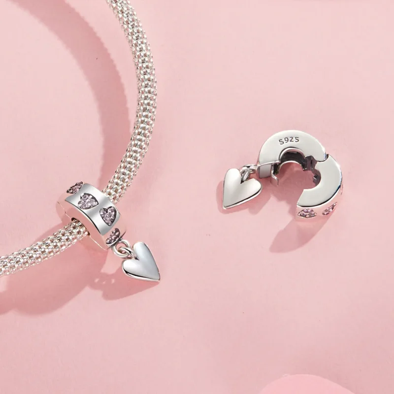 (bilde for) PANDORA Style Smart Heart Silikonspenne Charm - SCC2694 - Vis 4
