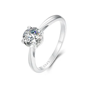 (bilde for) PANDORA Style Sparkling 1Ct Moissanite Ring (ett sertifikat) - MSR044