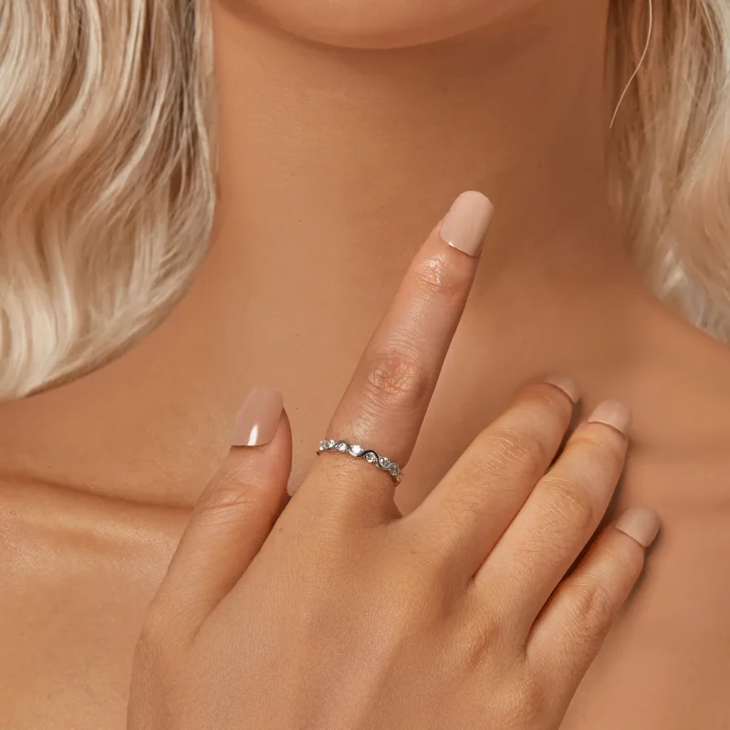 (bilde for) PANDORA Style Wave Ring - BSR515 - Vis 5
