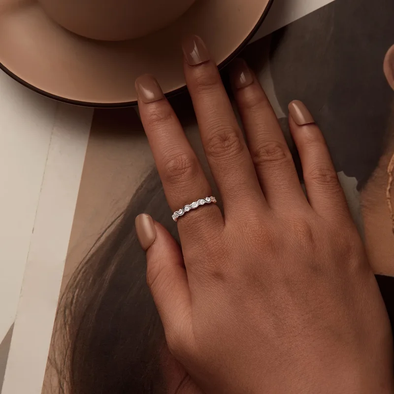 (bilde for) PANDORA Style Wave Ring - BSR515 - Vis 6