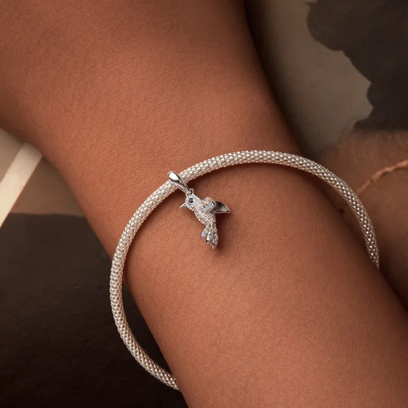 (bilde for) PANDORA-stil helt encrusted fugleanheng - BSC993 - Vis 6