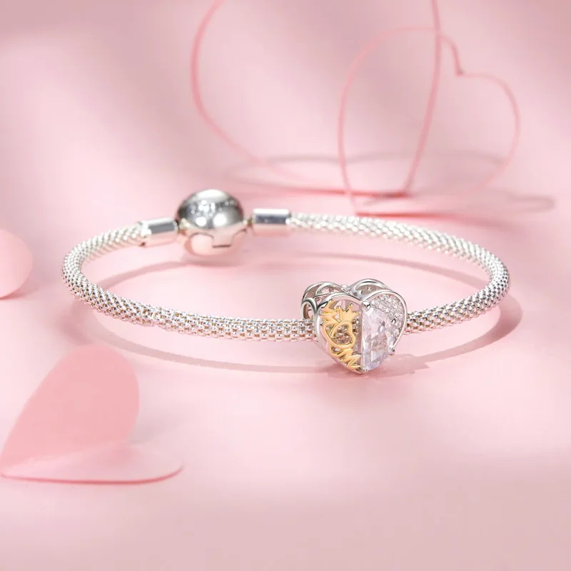 (bilde for) PANDORA-stil mammas hjerteperler - BSC1002 - Vis 5
