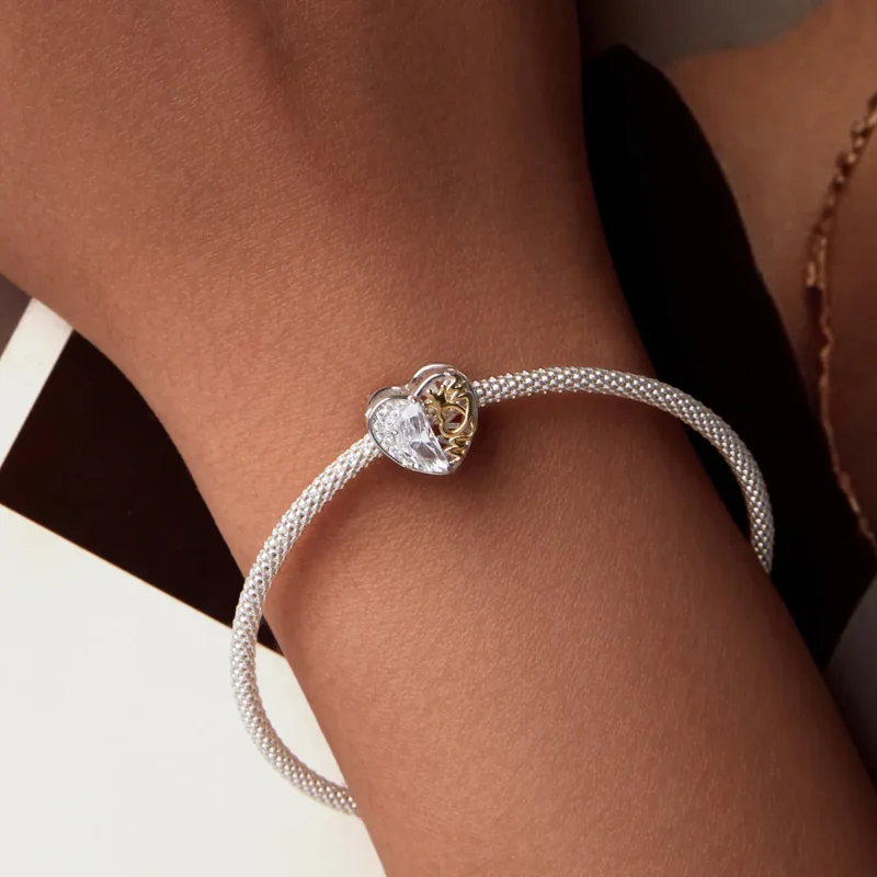 (bilde for) PANDORA-stil mammas hjerteperler - BSC1002 - Vis 7