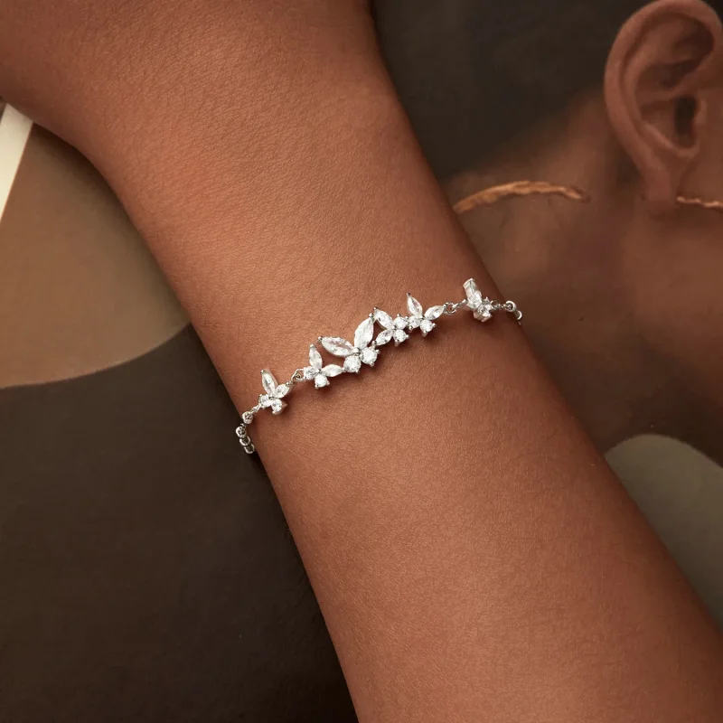 (bilde for) PANDORA-stil sommerfugl flygende armbånd - BSB162 - Vis 5
