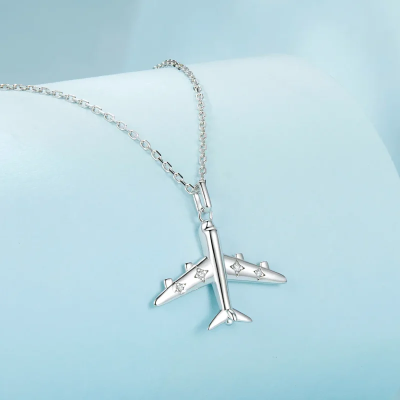 (bilde for) PANDORA Style Airplane Halskjede - SCN522 - Vis 2