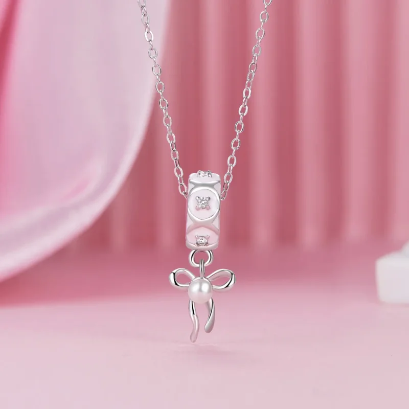 (bilde for) PANDORA Style Ballet Bue Positioning Spenne Charm - SCC2763 - Vis 3