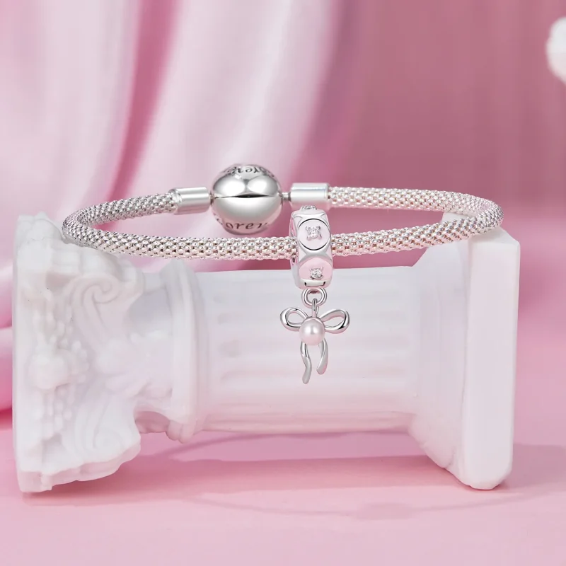(bilde for) PANDORA Style Ballet Bue Positioning Spenne Charm - SCC2763 - Vis 4