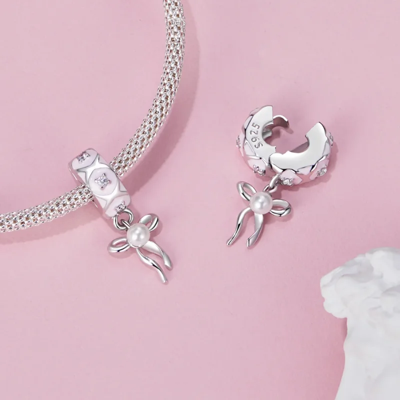 (bilde for) PANDORA Style Ballet Bue Positioning Spenne Charm - SCC2763 - Vis 5