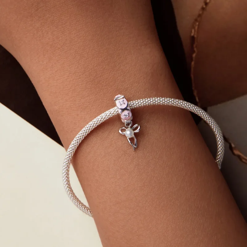(bilde for) PANDORA Style Ballet Bue Positioning Spenne Charm - SCC2763 - Vis 7