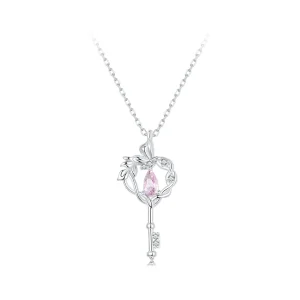 (bilde for) PANDORA Style Butterfly Vine Heart Key Halskjede - SCN518