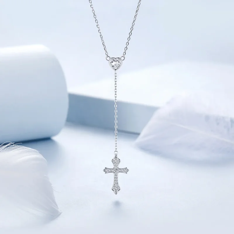 (bilde for) PANDORA Style Cross Halskjede - BSN384 - Vis 3
