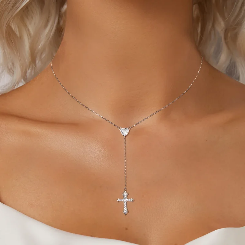 (bilde for) PANDORA Style Cross Halskjede - BSN384 - Vis 5
