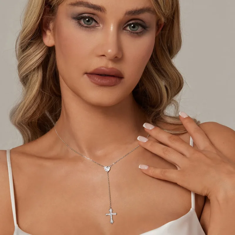 (bilde for) PANDORA Style Cross Halskjede - BSN384 - Vis 6
