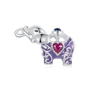 (bilde for) PANDORA Style Elephant Hule Mønster Graverte Sterling Sølv perler - SCC2758