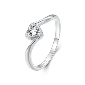 (bilde for) PANDORA Style Exquisite Love Moissanite Ring (ett sertifikat) - MSR047