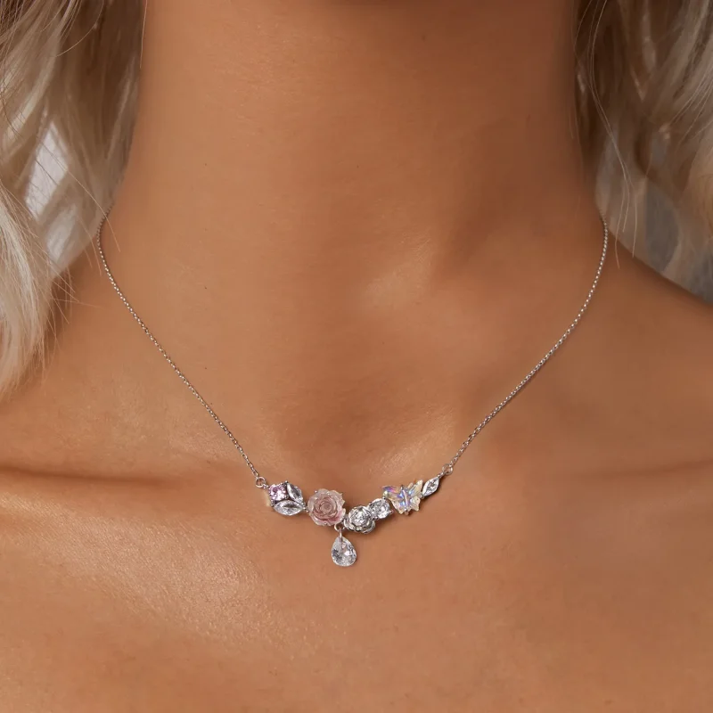 (bilde for) PANDORA Style Fantasy Butterfly Flower Halskjede - SCN521 - Vis 5