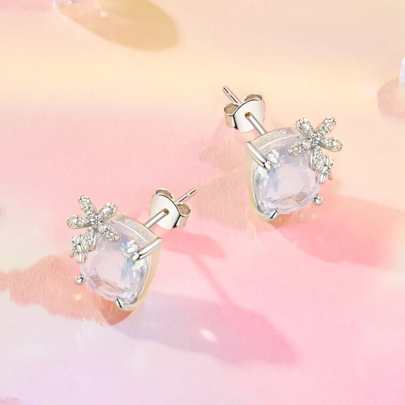 (bilde for) PANDORA Style Fantasy Flower Main Stone øredobber - SCE1724 - Vis 3