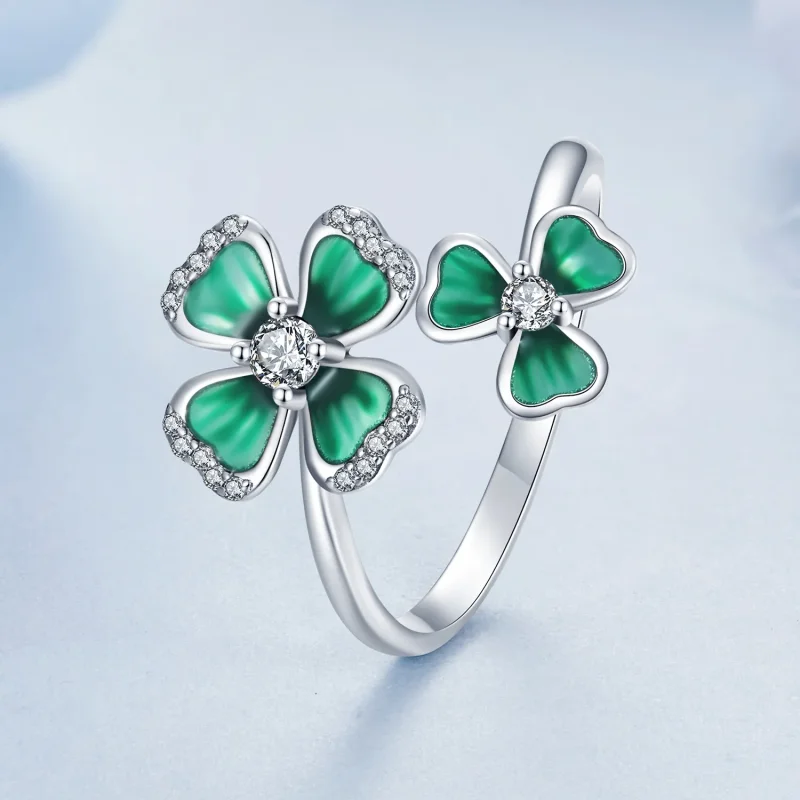 (bilde for) PANDORA Style Firkløver Åpen Ring - BSR528-E - Vis 2