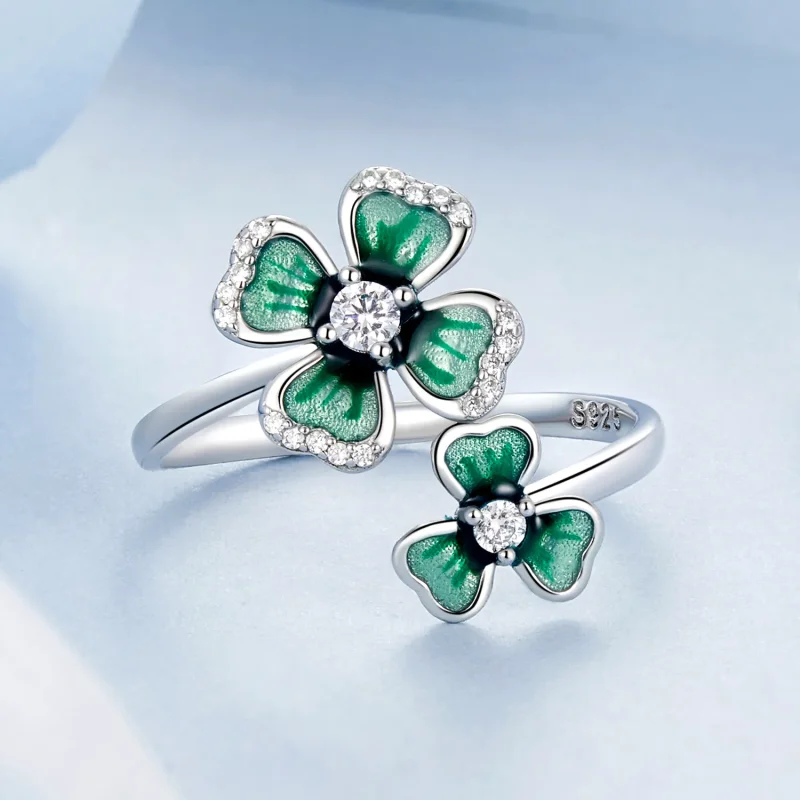 (bilde for) PANDORA Style Firkløver Åpen Ring - BSR528-E - Vis 3