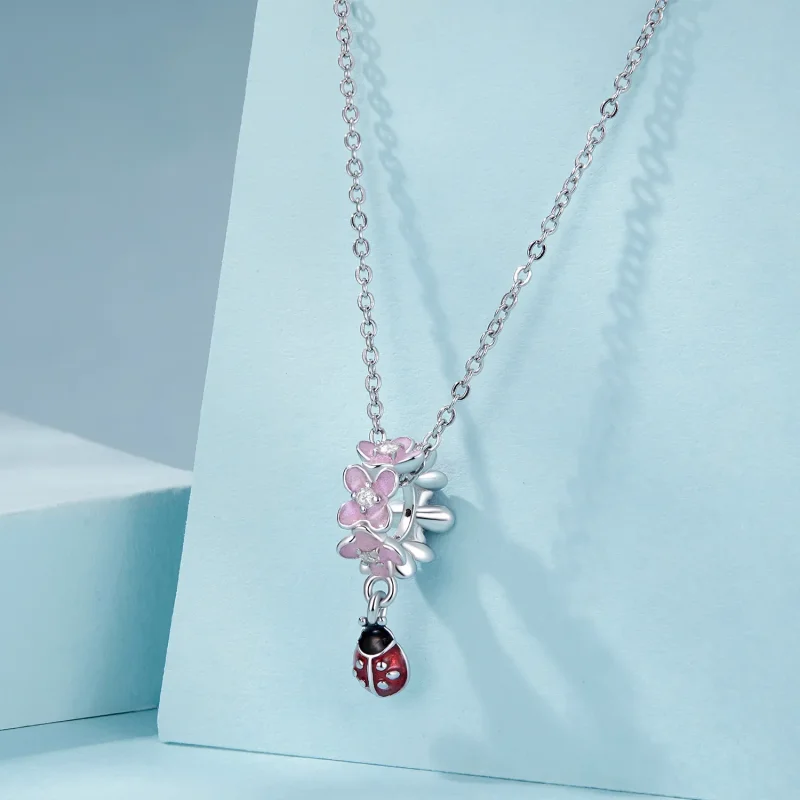 (bilde for) PANDORA Style Flower Ladybug Separator Perler - SCC2740 - Vis 5