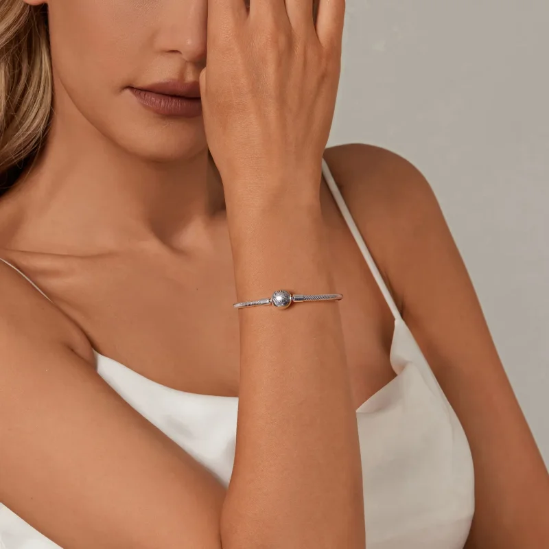 (bilde for) PANDORA Style Forever Love Snake Bone Basic Armbånd - SCB272 - Vis 8