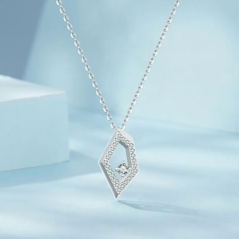 (bilde for) PANDORA Style Geometrisk Sparkle Halskjede - SCN517 - Vis 3