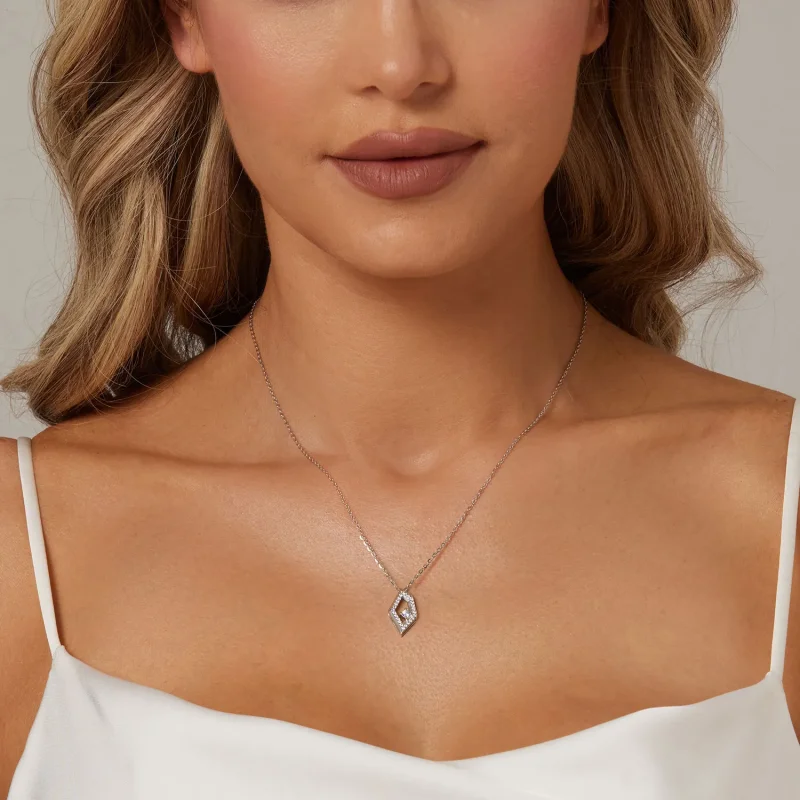 (bilde for) PANDORA Style Geometrisk Sparkle Halskjede - SCN517 - Vis 6