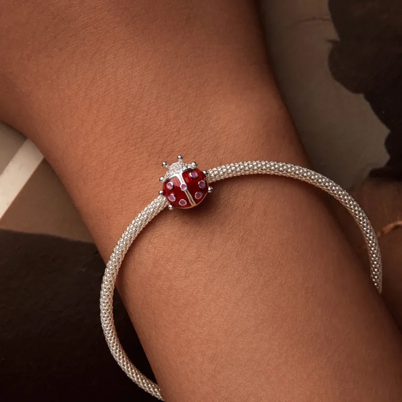 (bilde for) PANDORA Style Glow-In-The-Dark Ladybug Charm - SCC2735 - Vis 3