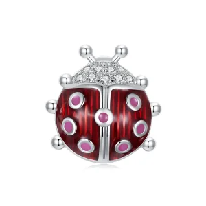 (bilde for) PANDORA Style Glow-In-The-Dark Ladybug Charm - SCC2735