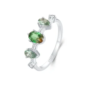 (bilde for) PANDORA Style Gradient Glass Tourmaline Ring - BSR527