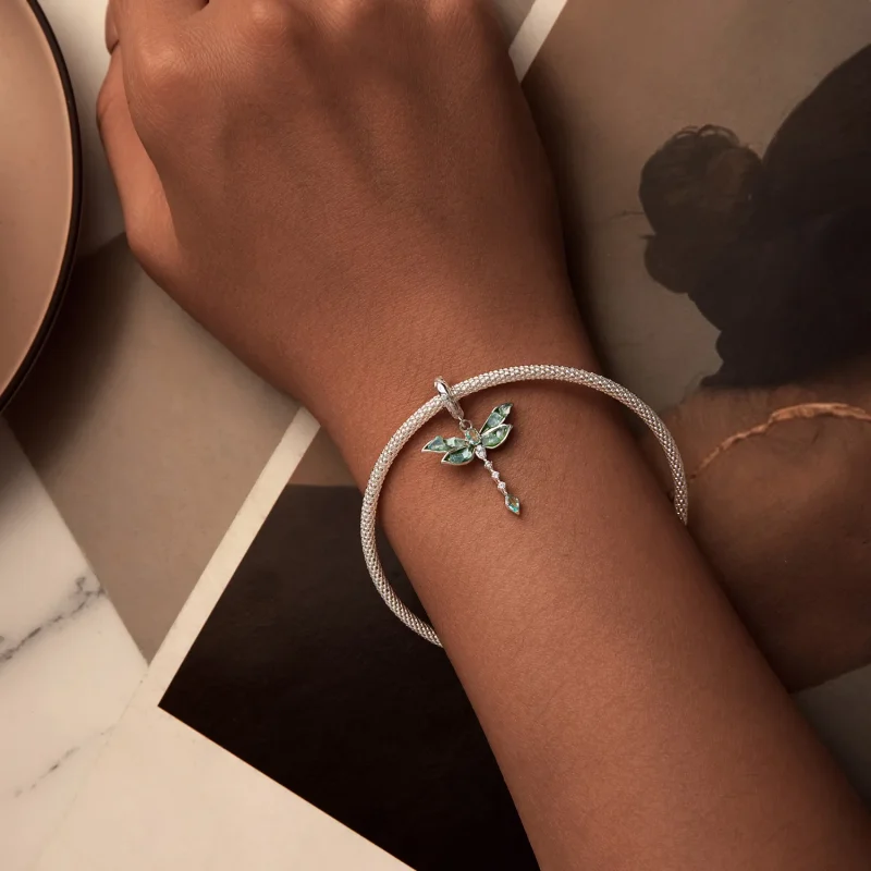 (bilde for) PANDORA Style Grønn Dragonfly anheng - BSC983 - Vis 5