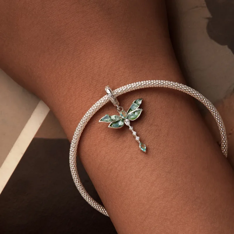 (bilde for) PANDORA Style Grønn Dragonfly anheng - BSC983 - Vis 6