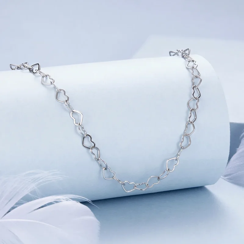(bilde for) PANDORA Style Heart Chain Halskjede - BSA005 - Vis 2