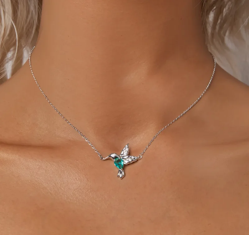 (bilde for) PANDORA Style Hummingbird Halskjede - BSN378 - Vis 5