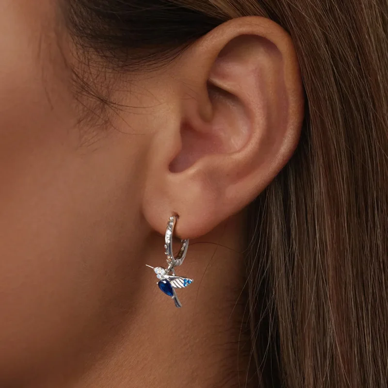 (bilde for) PANDORA Style Hummingbird øredobber - BSE985 - Vis 5