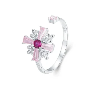 (bilde for) PANDORA Style Iris Cross Open Ring - BSR526-E