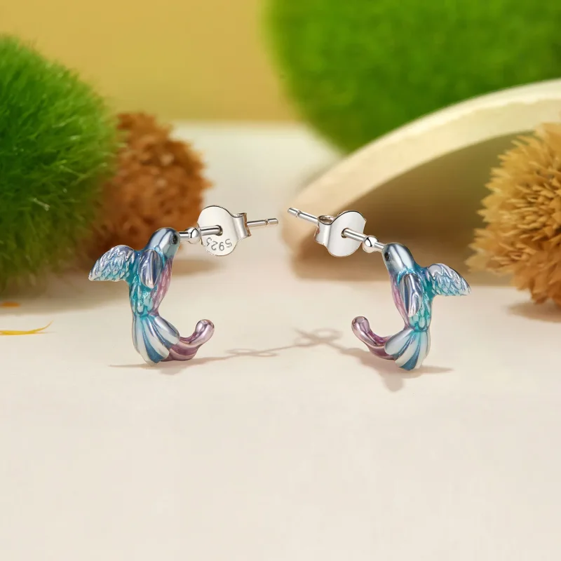 (bilde for) PANDORA Style Kingfisher øredobber - BSE997 - Vis 3