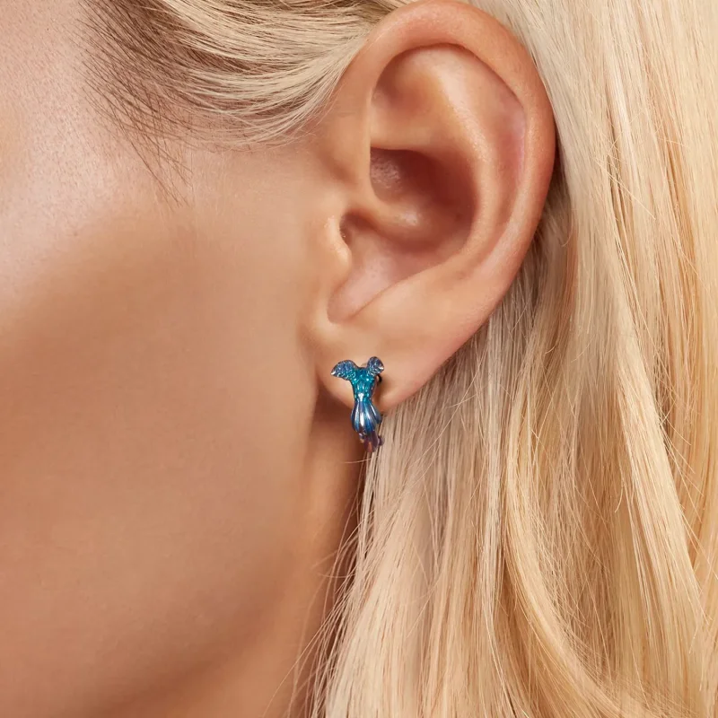 (bilde for) PANDORA Style Kingfisher øredobber - BSE997 - Vis 5