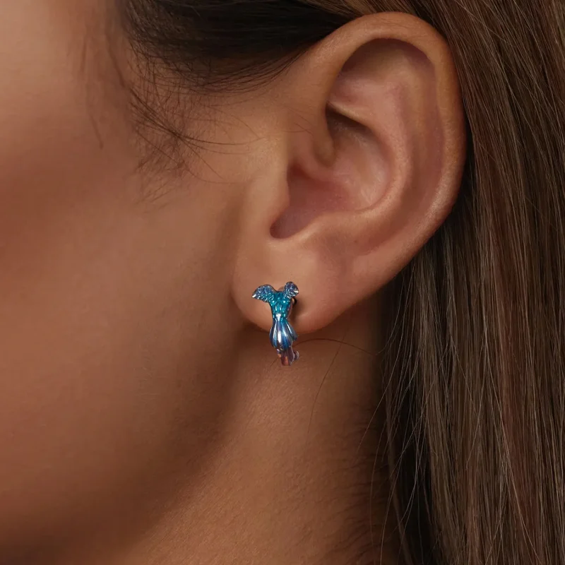 (bilde for) PANDORA Style Kingfisher øredobber - BSE997 - Vis 6