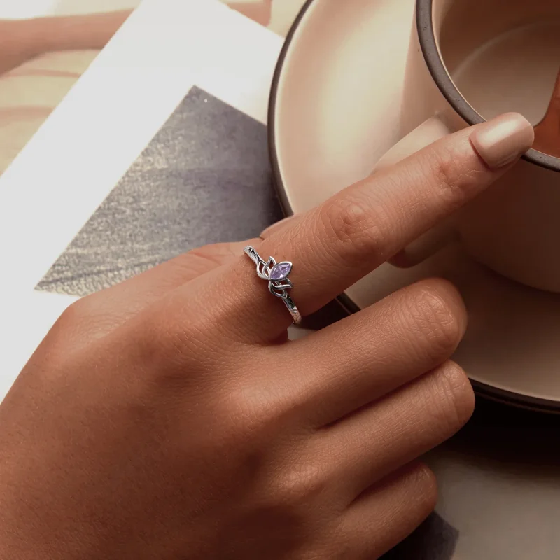 (bilde for) PANDORA Style Lotus Ring - SCR1020-E - Vis 5