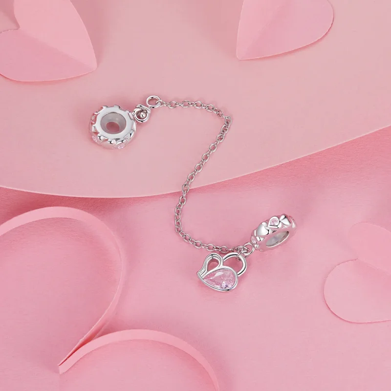 (bilde for) PANDORA Style Lover Hjertelås sikkerhetskjede - BSC975 - Vis 2