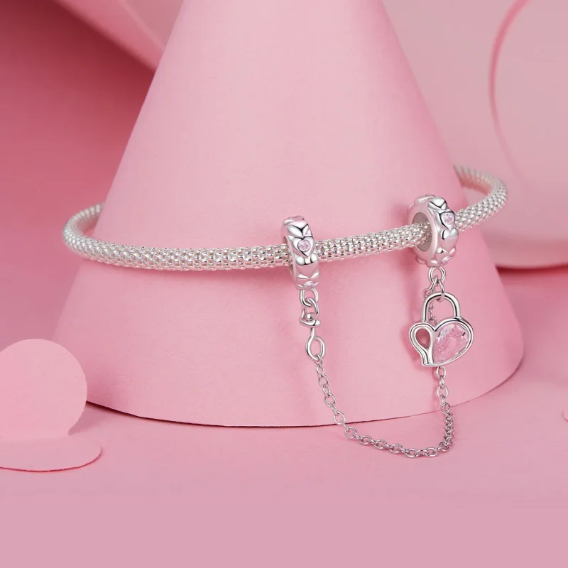(bilde for) PANDORA Style Lover Hjertelås sikkerhetskjede - BSC975 - Vis 3