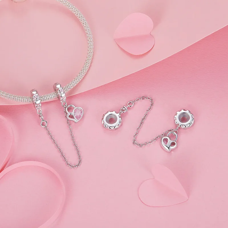 (bilde for) PANDORA Style Lover Hjertelås sikkerhetskjede - BSC975 - Vis 4