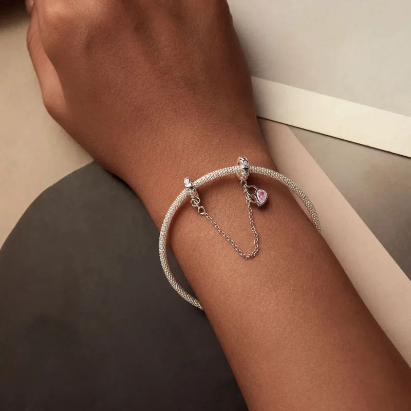 (bilde for) PANDORA Style Lover Hjertelås sikkerhetskjede - BSC975 - Vis 5