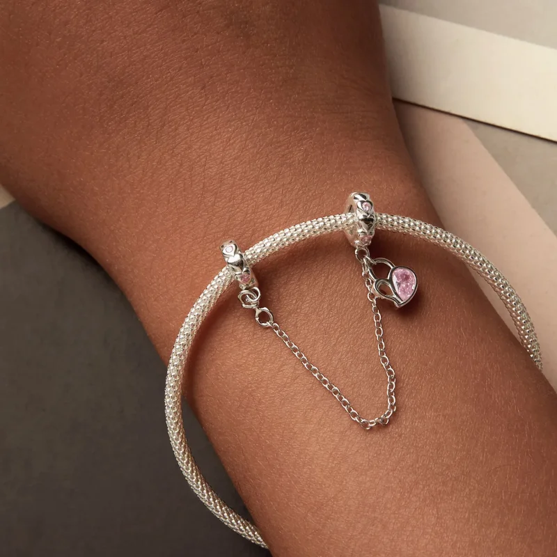(bilde for) PANDORA Style Lover Hjertelås sikkerhetskjede - BSC975 - Vis 6