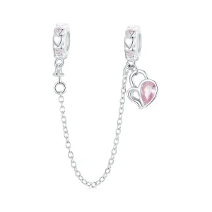 (bilde for) PANDORA Style Lover Hjertelås sikkerhetskjede - BSC975