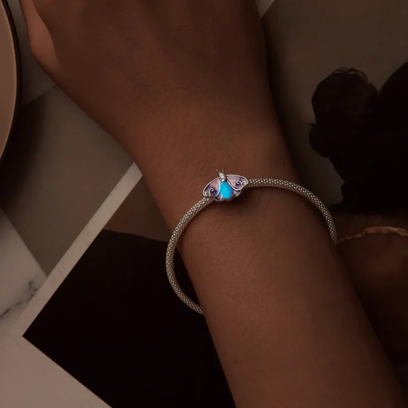 (bilde for) PANDORA Style Luminous Gradient Butterfly Beads - SCC2732 - Vis 4